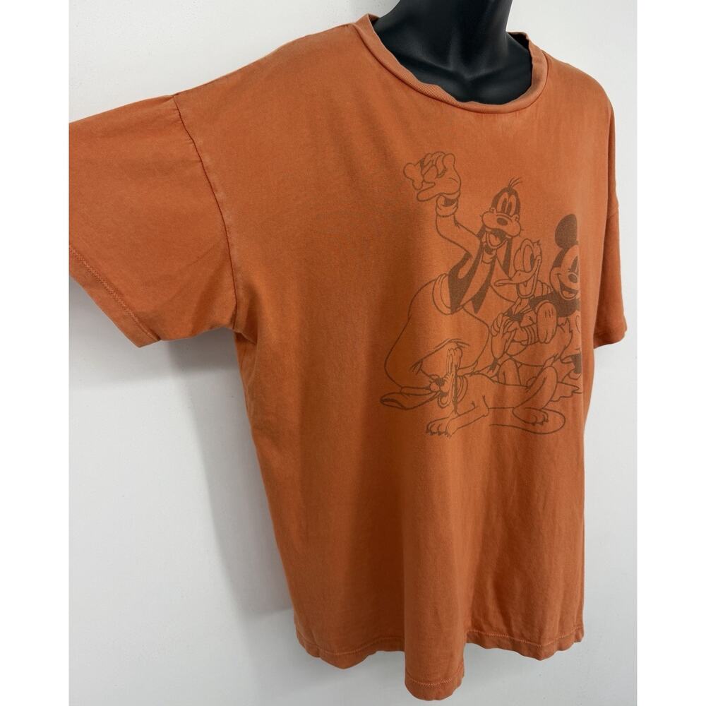 American Eagle Womens Orange Disney Graphic T Shirt Small Comfort Relaxed Casual - Picture 3 of 8